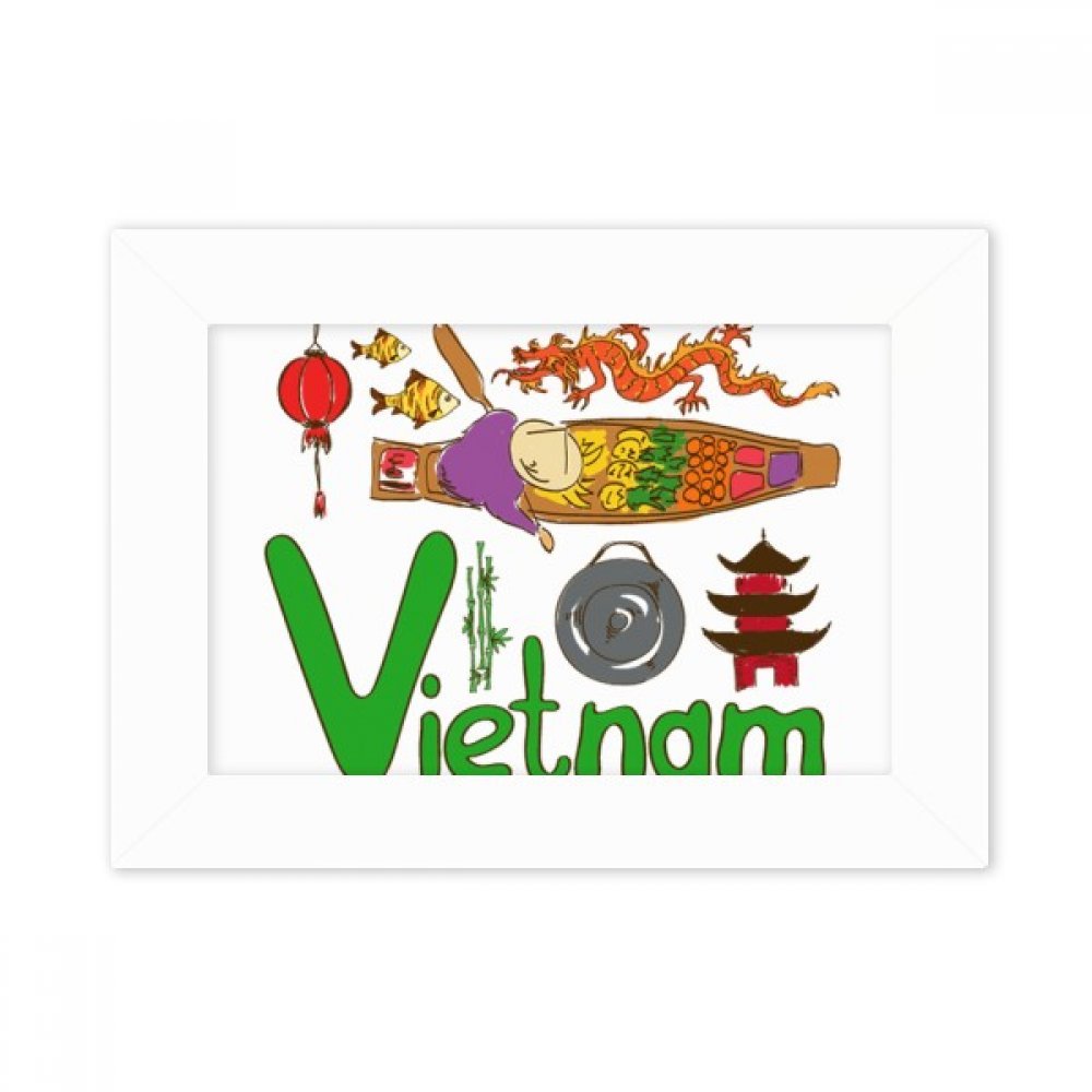 Cadre photo blanc Vietnam 5x7 pouces pour protéger et valoriser vos images