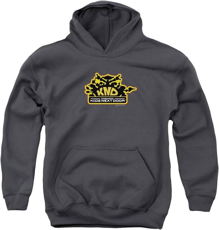Codename Kids Next Door Knd Logo Big Boys Pullover Hoodie CHARCOAL LG