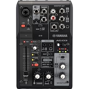 Mesa de Som AG03MK2 Branca Yamaha | Amazon.com.br