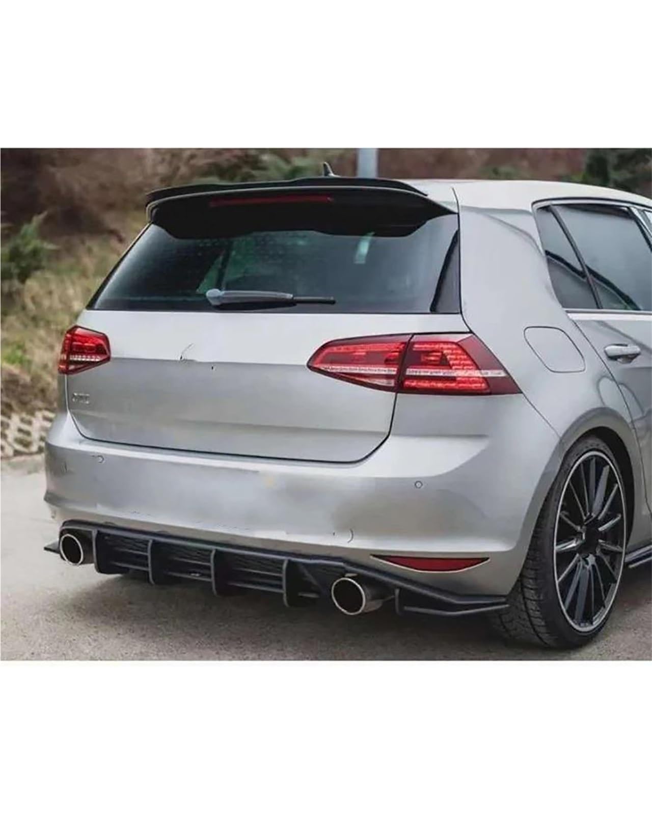 Auto Spoiler Posteriori per Golf 7 2014-2017 Paraurti Diffusore per Labbro Posteriore Auto Spoiler Auto