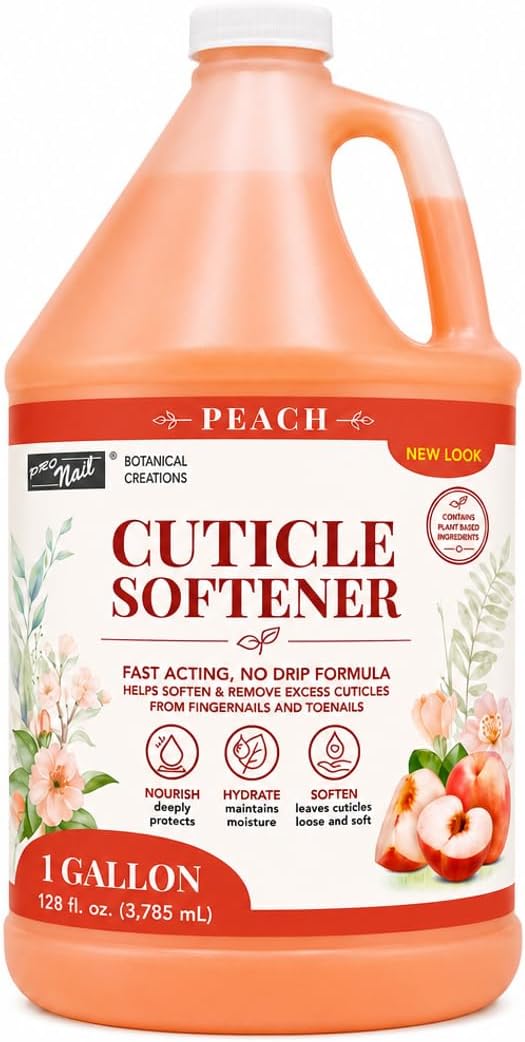 PRO NAIL Removedor De Cutículas – 128 Oz, Amacia E Nutre As Unhas, Enriquecido Com Pantenol, Colágeno, Vitaminas E Óleos