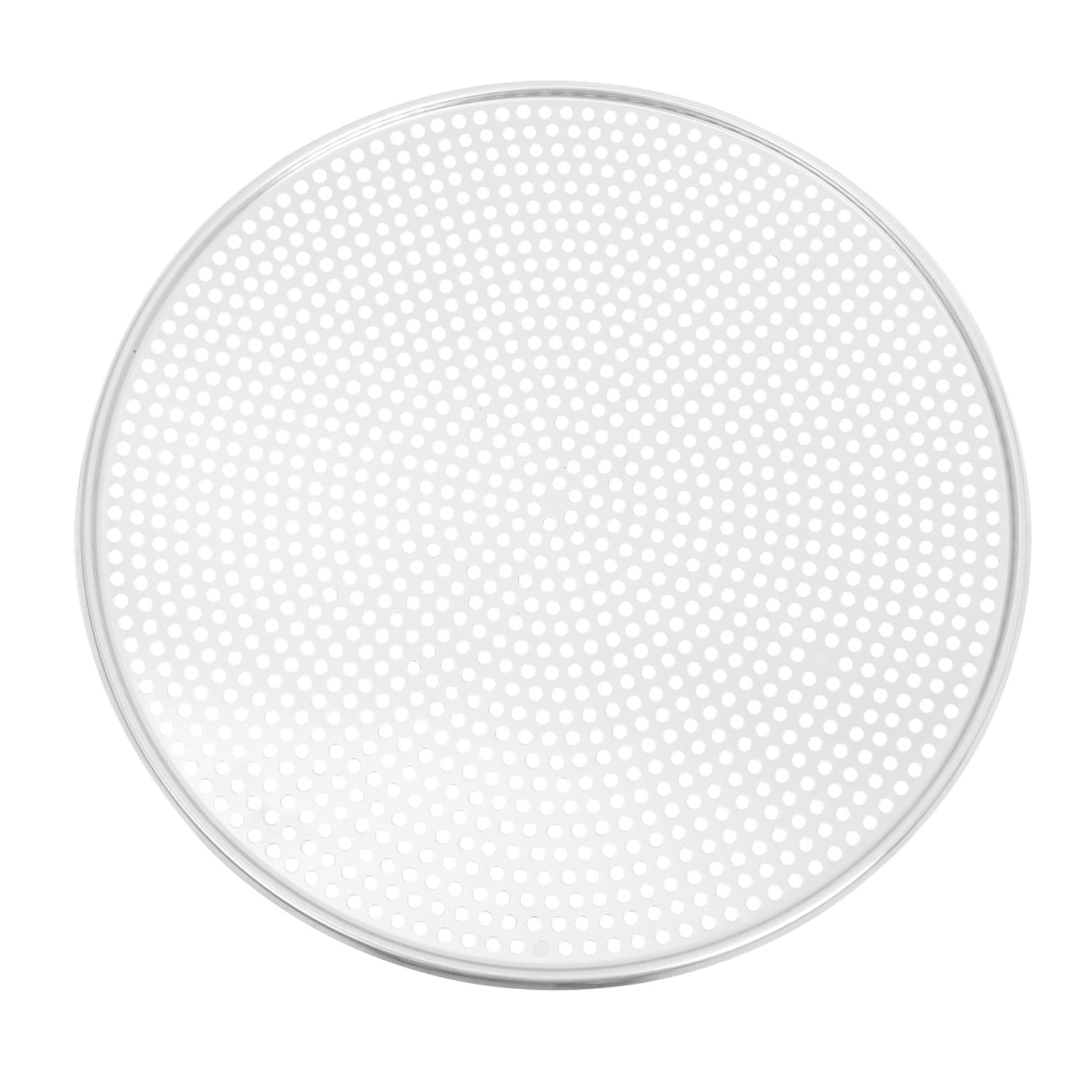 Zerodeko Teglia Pizza Forata Forno in Alluminio Antiaderente Piastra Rotonda Distribuzione Calore Uniforme e Resistente Deformazione