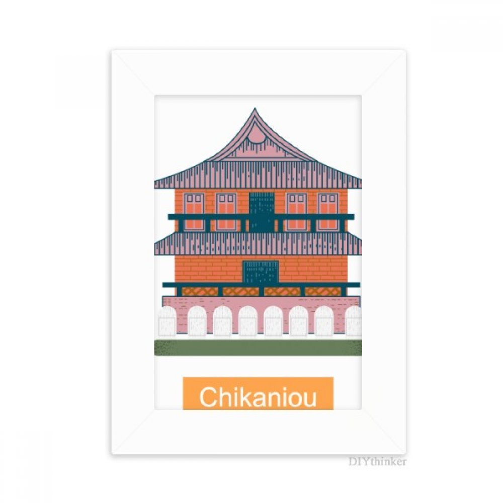 Cadre photo blanc 10.2x15.2 cm DIYthinker Taiwan Chikaniou peinture multicolore décoration de bureau