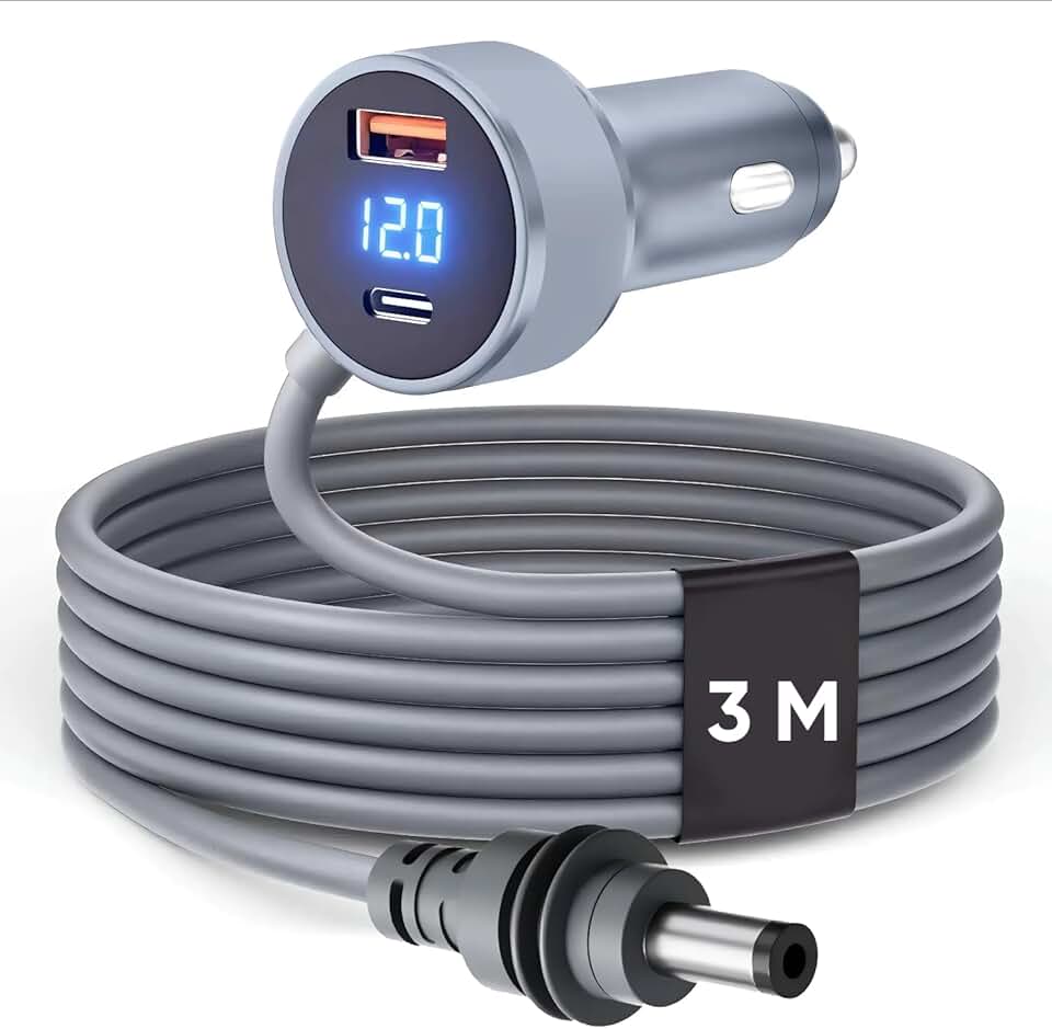 Cabo Carregador Para Starlink Mini 12V / 24V Conector Vedação Original Carregamento Carro Veicular Acendedor de Cigarro 3 Metros DC Cabo Alimentação Energia Sistema de Proteção RMM CASESROG®