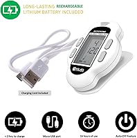 Vista 5 de KLIQ MicroNome - Mini metrónomo digital recargable - con altavoz (volumen digital, ritmo y ajuste de tempo) diseñado para su uso con piano, Blanco