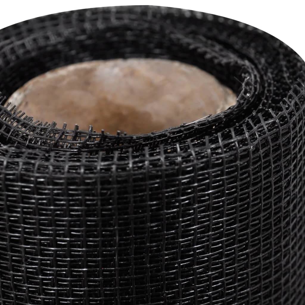 Fliegengitter Fiberglas 100x1000 cm Schwarz, robustes Insektenschutzgitter für Fenster, Türen, Volieren, rostbeständig, langlebig, einfach zuschneidbar
