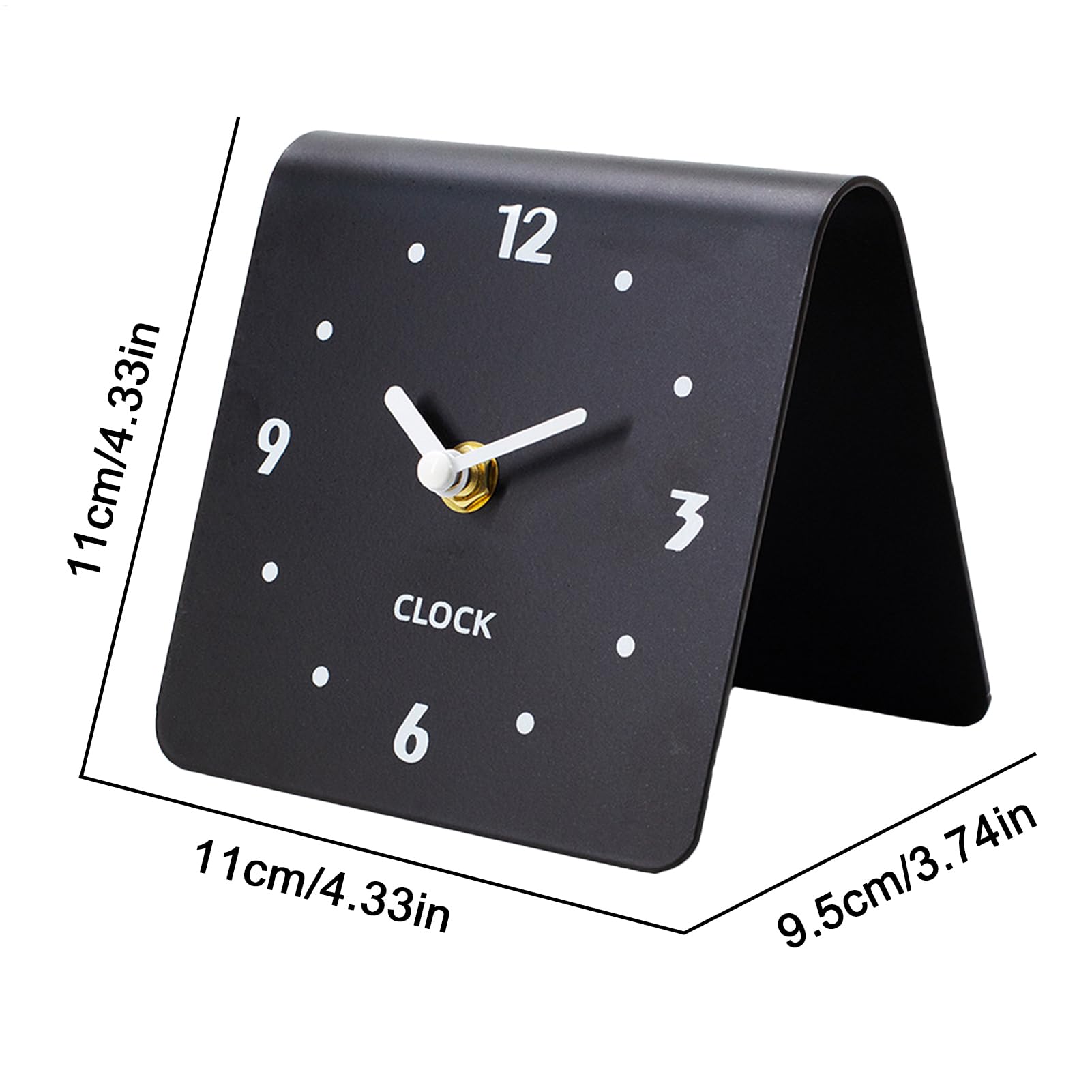 Reloj de mesa analógico silencioso moderno decorativo para sala de estar oficina dormitorio