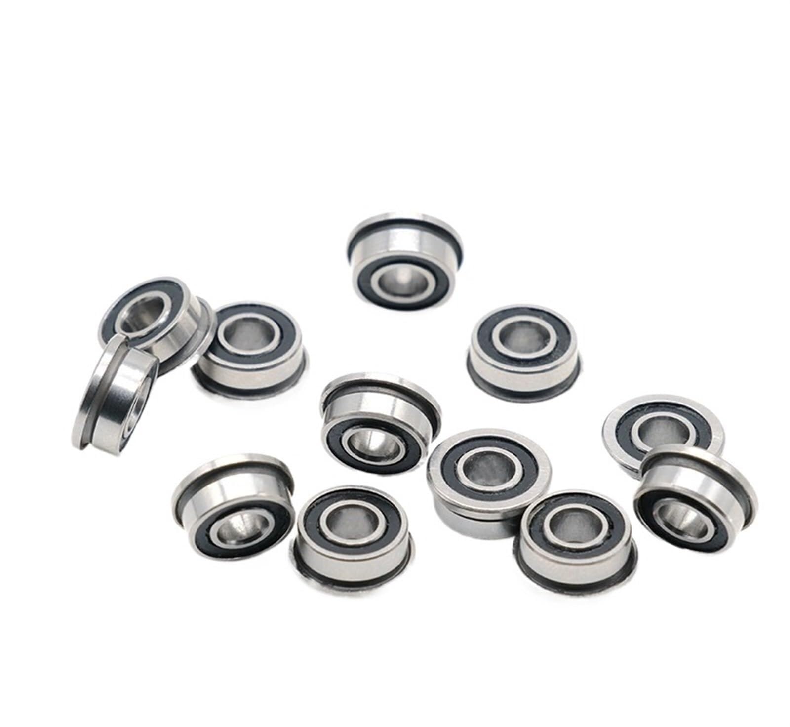 Bimetaliczna tarcza uszczelniająca Mikro łożysko zwykłe 10 szt. MF105-2RS 5 * 4 mm ABEC-7 Łożyska kulkowe z kołnierzem 3D nadrukiem