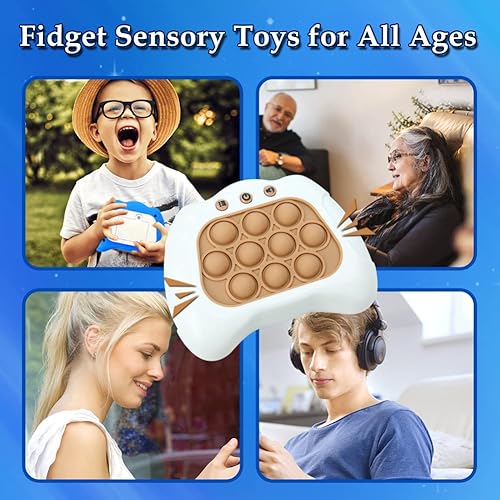 Miniatura 3 de Juguetes para ansiedad, juego de burbujas de mano, juego de burbujas de empuje rápido, juguete para aliviar el estrés para niños, adultos, niños y