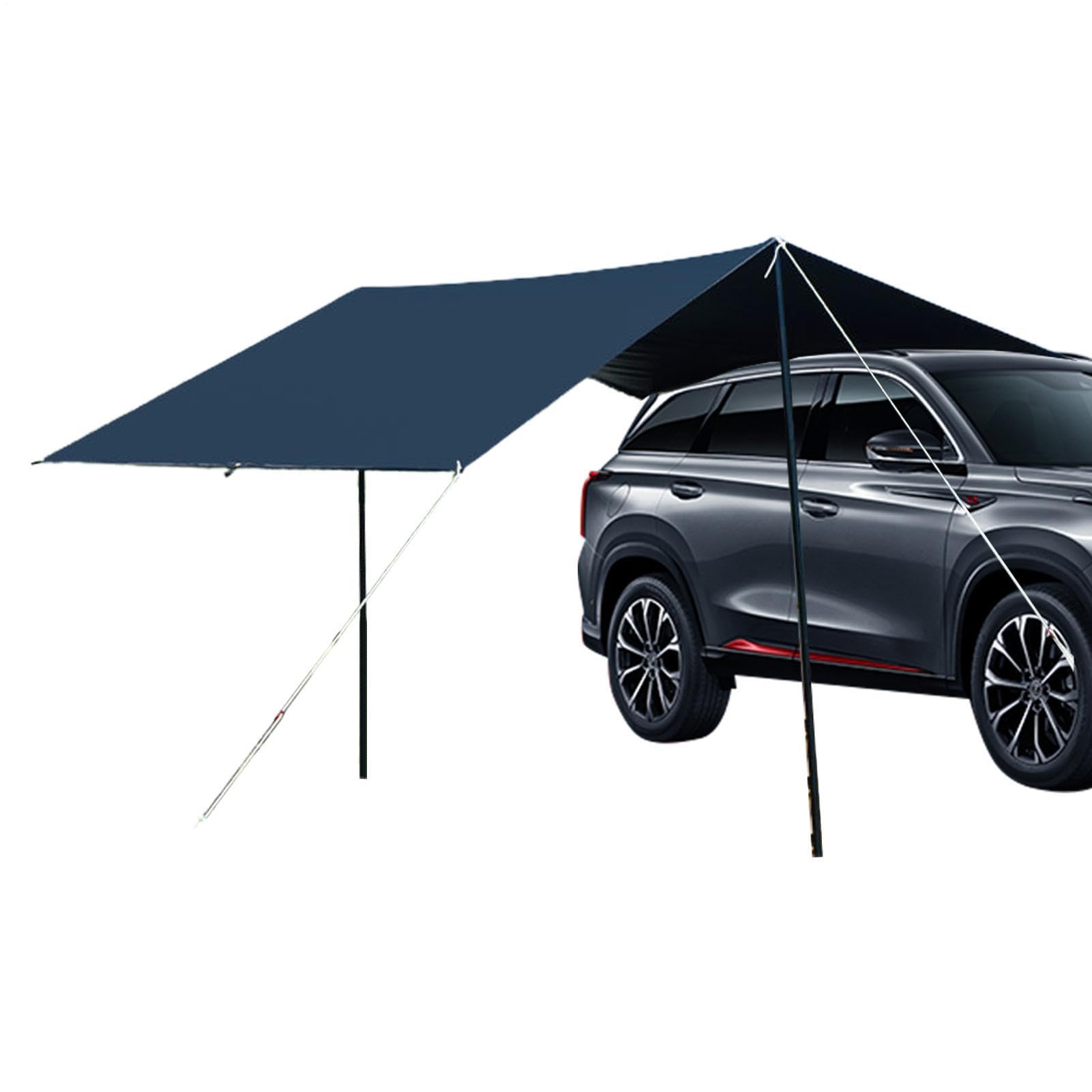 Toldo para Portón Trasero – Toldo Impermeable para SUV | Toldos Laterales Grandes | Protección Trasera del Vehículo | Parasol con Protección UV 50+ para Furgoneta Y Monovolumen