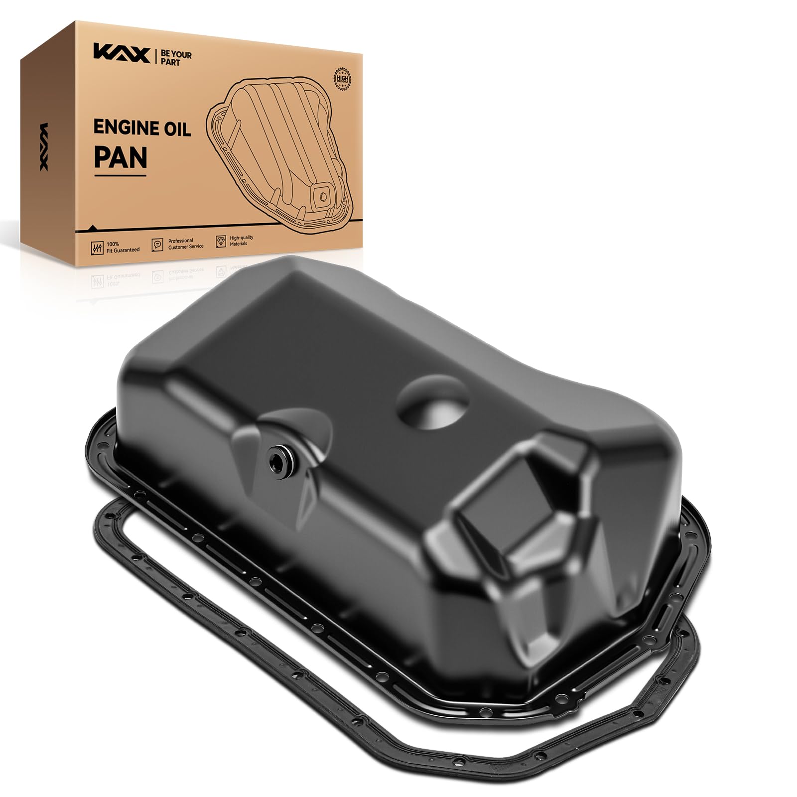 KAX 264-700 Engine Oil Pan Fit for Volkswagen Jetta 1981-1999, Volkswagen Golf 1985-1999, Volkswagen Cabrio 1995-2002, Volkswagen Derby 1995-2009