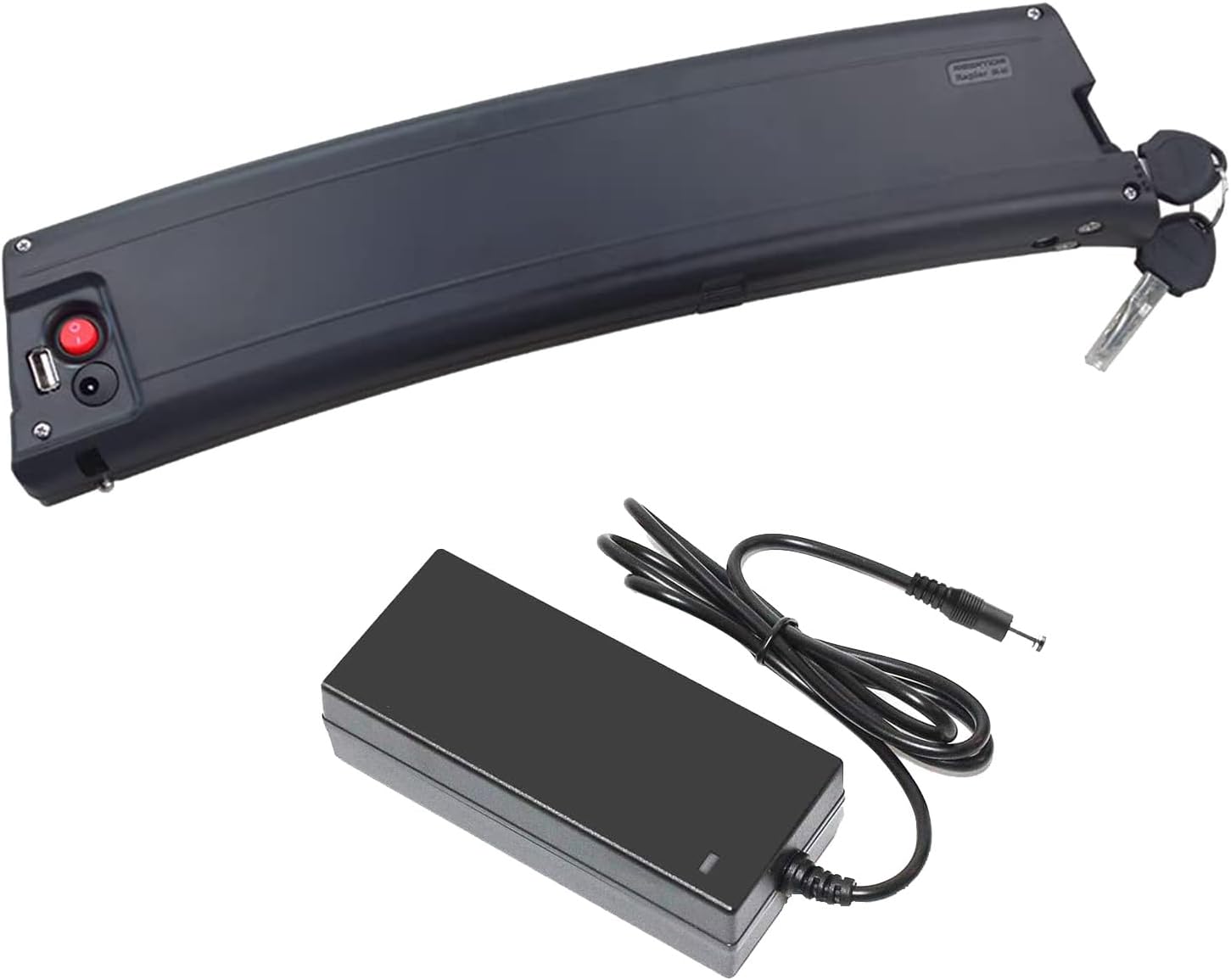 36V Lithium Battery 36V 7.8Ah 9.6Ah 10.5Ah 9Ah Rechargeable Battery 36V Down Tube Battery with Charger and 2 Holes Port for Below 400W Motor Kit,36v7.8ah