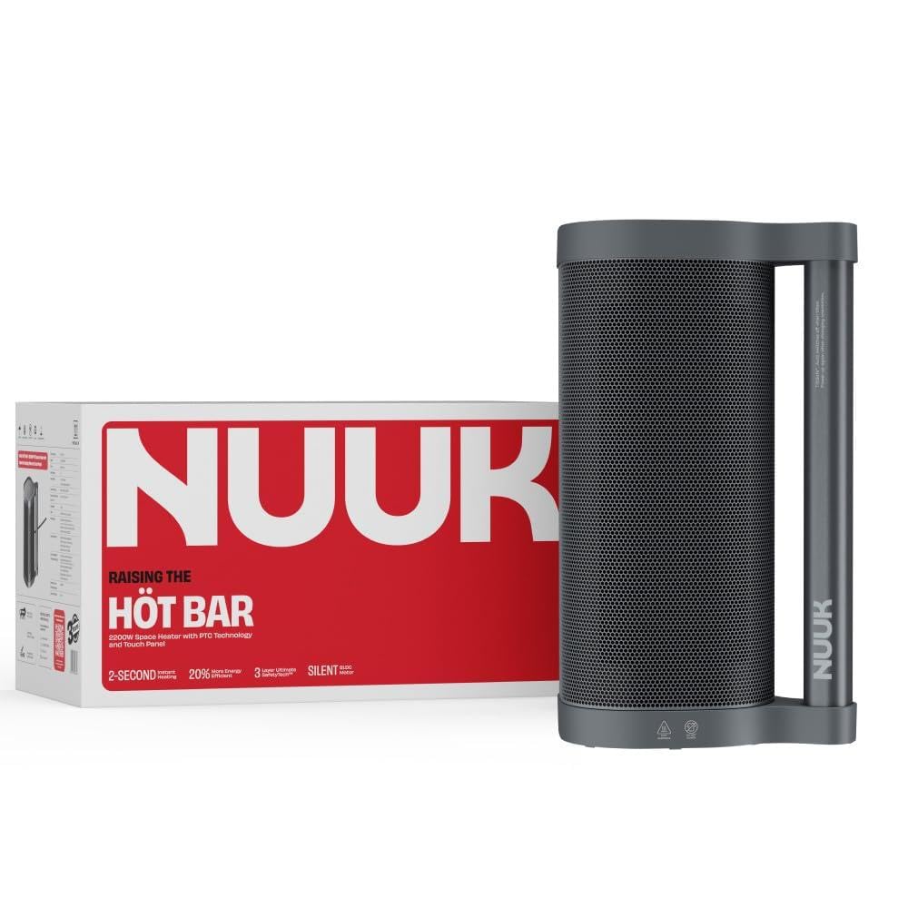 NUUK HOT BAR - 2200W PTC Space Heater with Ceramic Heating Plate - Serene Grey-image-32