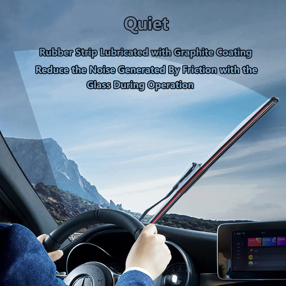 Wiper Blades 2-Pack Standard Wipers - fit 1990-2016 Mazda MX-5 Miata - 30180x2