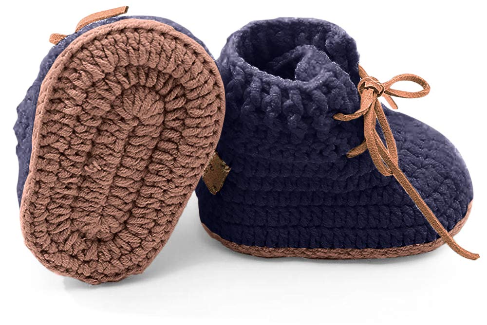 Crochet Baby Booties Unisex Baby Shoes Baby Girl Shoes Baby Boy shoes Knitted Baby Shoes Handmade Infant Booties Gift for New Born Baby Shower Annoucement