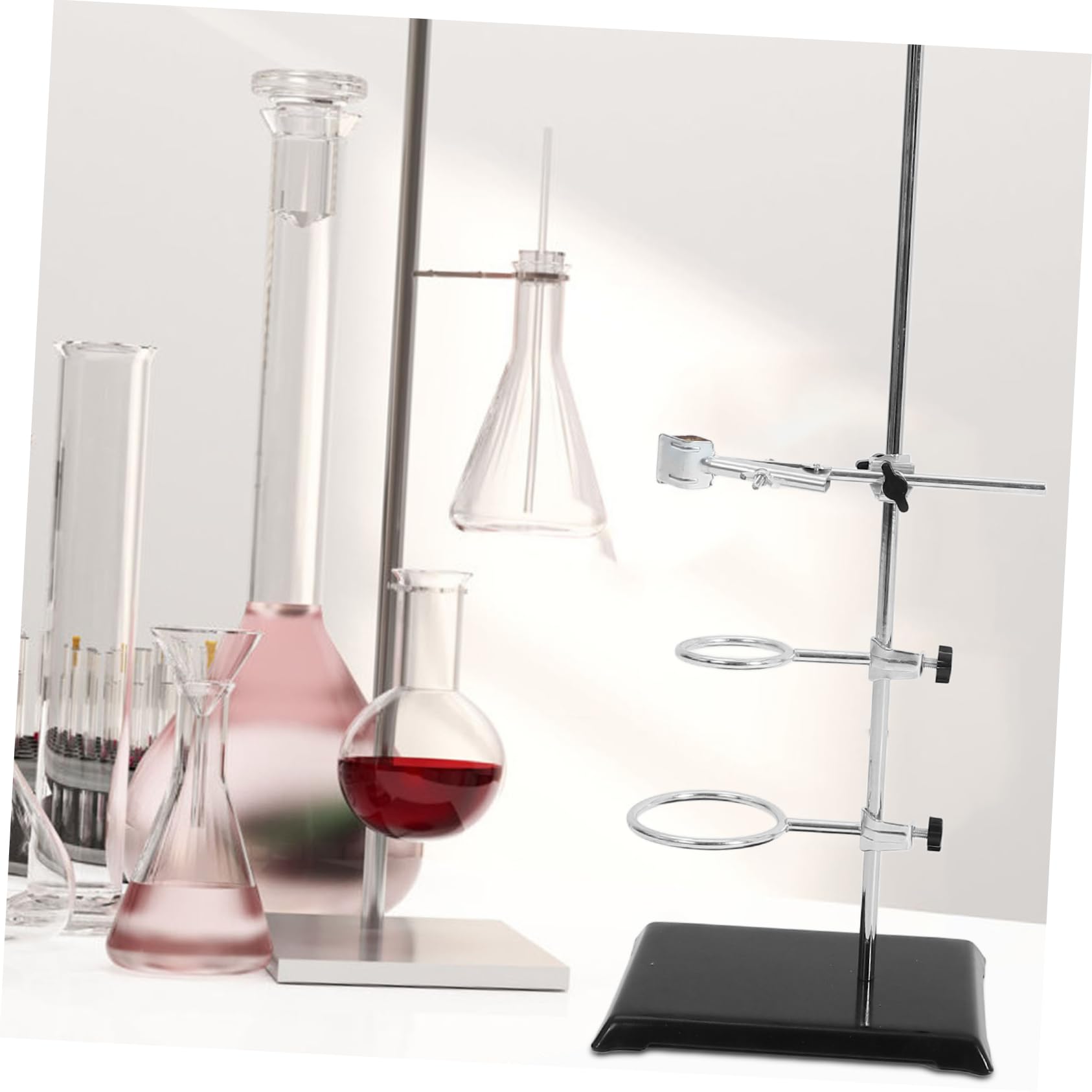 Zerodeko Marco De Hierro Soporte De Laboratorio Material Metálico Para Herramientas De Soporte Para Experimentos Química y Laboratorio