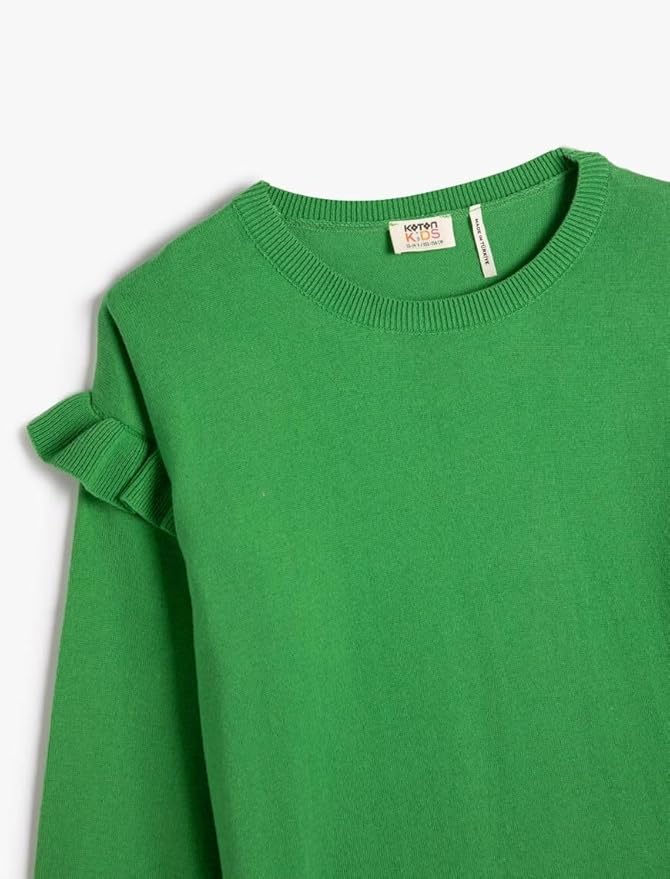 Koton Mädchen Bluse - Langarm Oversize Mit Rüschen