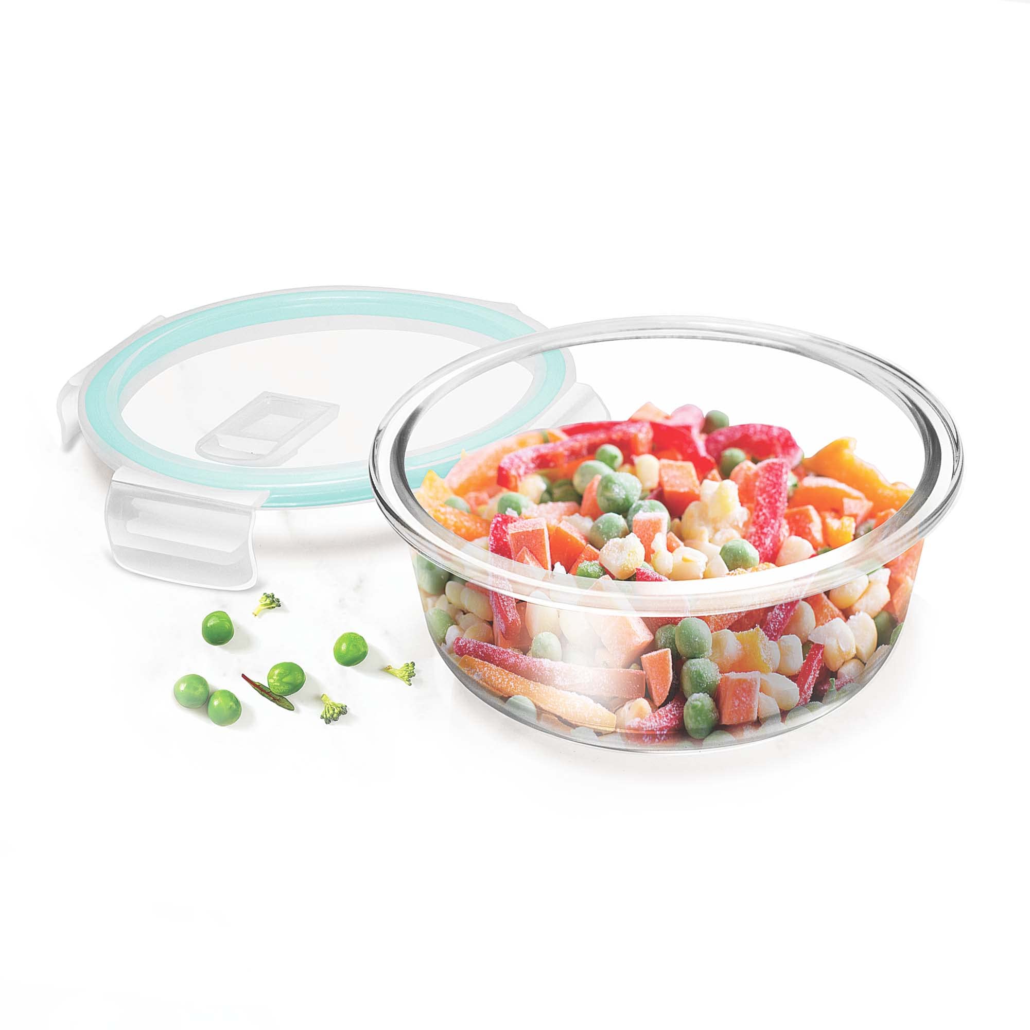 Treo Glass By Milton Hi Borosilicate Clip Fresh Round Container, 400 Ml, 1 Piece, Transparent — Amazon image 9