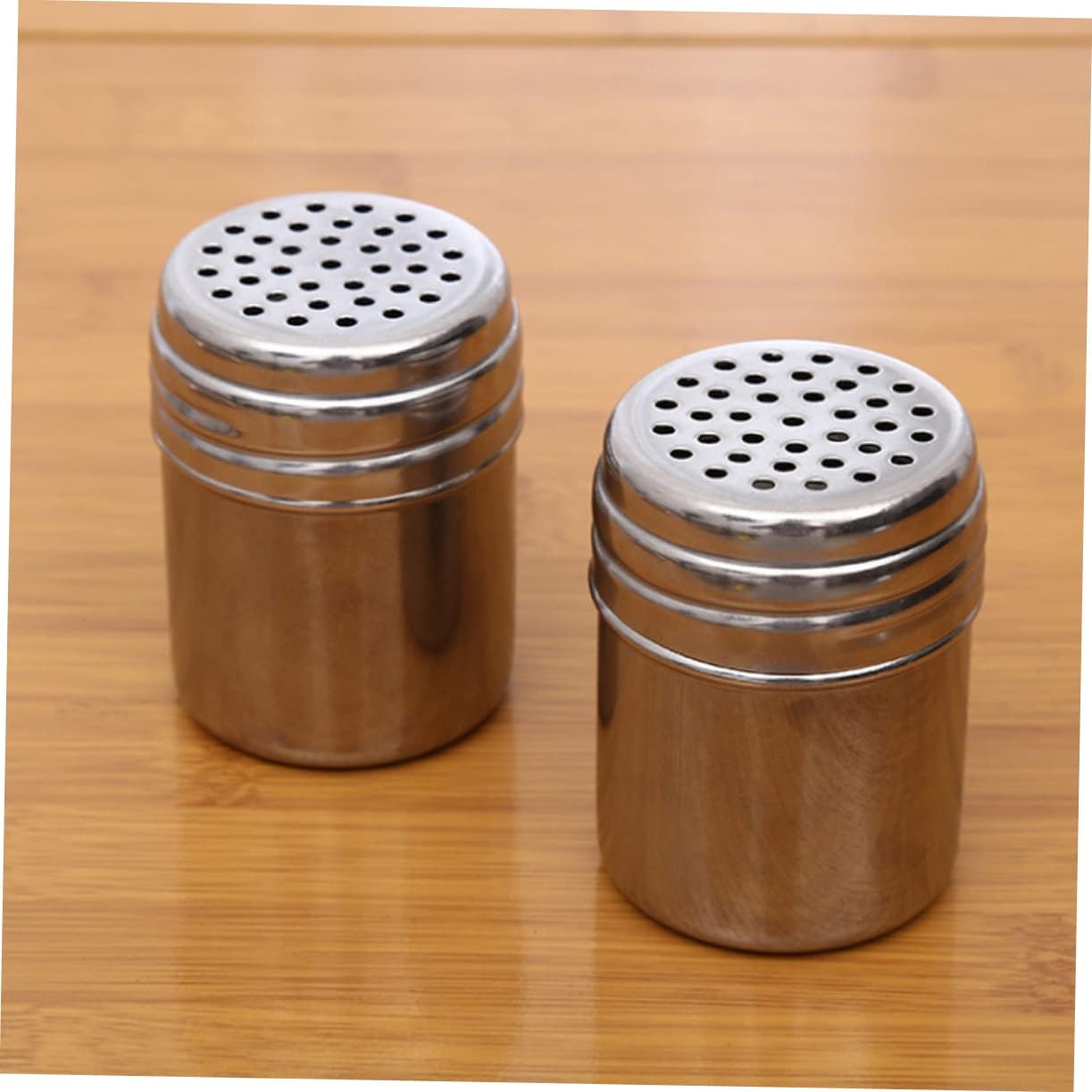 12 Pack Metal Seasoning Shakers, Pepper Sugar Bottles for Baking Barbecue