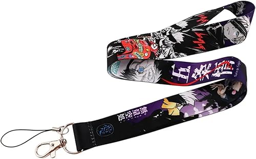 Miniatura 4 de Pinstant Satoru Gojo Jujutsu Kaisen Anime Manga 17.7" Cuello Lanyard Holder ID Badge Teléfono móvil Pin Correa, Blanco