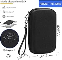 Vista 2 de Hard Travel Electronic Organizer Case, Electronics Accessories Organizer Pouch Bag for External Hard Drive, Power Bank, Chargers, Cable, Cord
