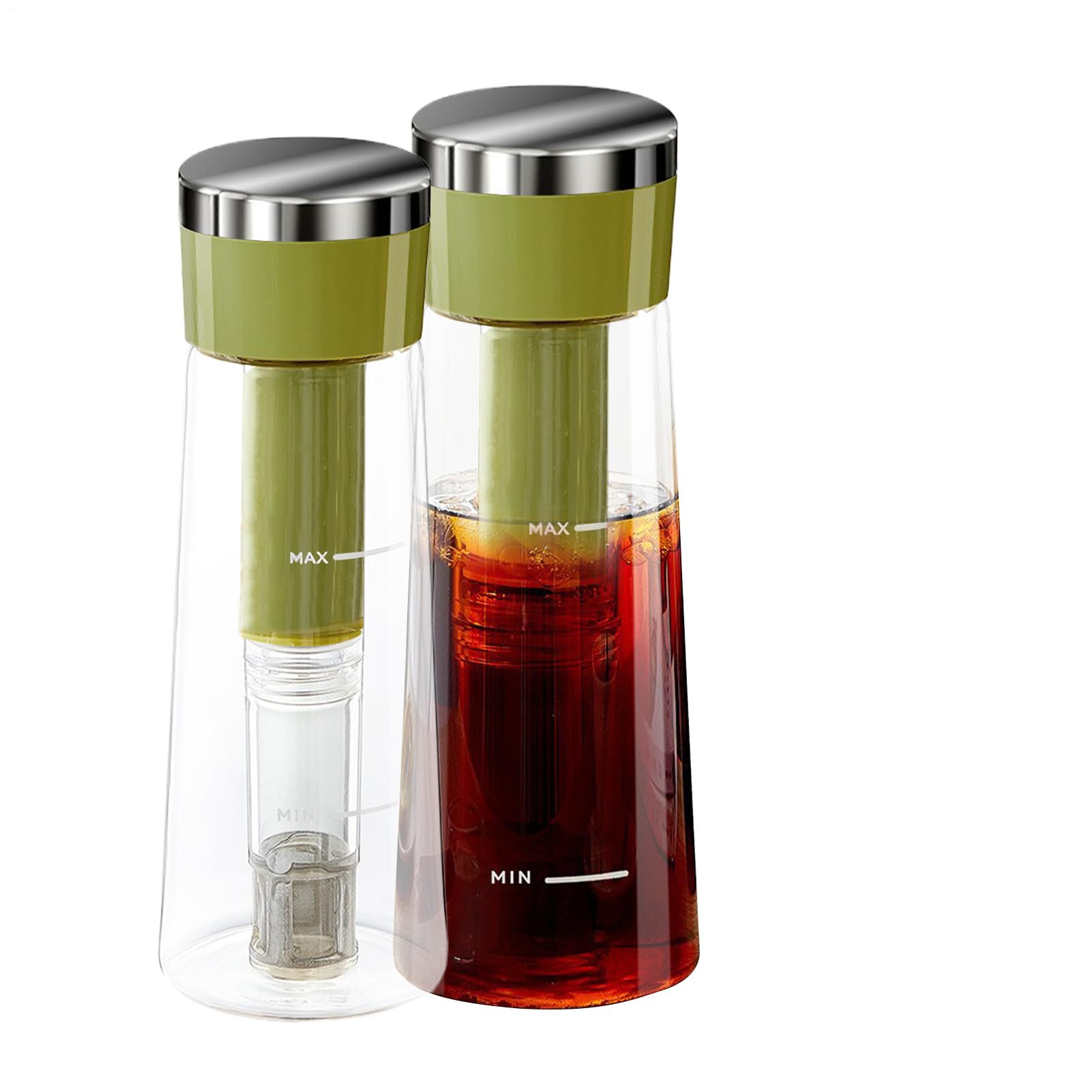 Caraffa In Per Caffè Freddo | Preparatore Tè Freddo 750ml - Contenitore Caffè Ghiacciato Unisex per Famiglia Casa Ufficio Esterno