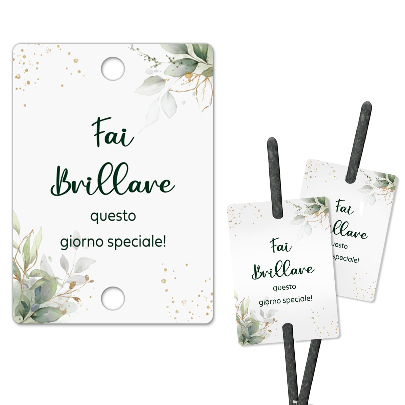 Scintille luminose per matrimonio con cartoncino neutro o