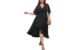 Flattering Plus-Size Wedding Guest Dress