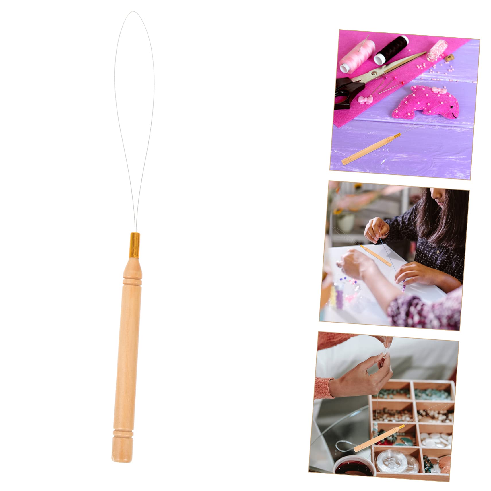 HAPINARY DIY Beading Needles Bead Threader Tool Portable Design for String Beads Chain Making and Jewelry Crafting