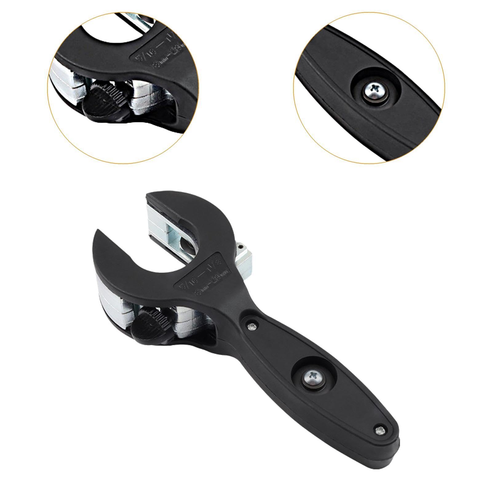 Whtkoph Ratcheting Tubing Cutter Air Conditioning Repair Tool for 8-29mm Thick Pipe Tube Cutter, black