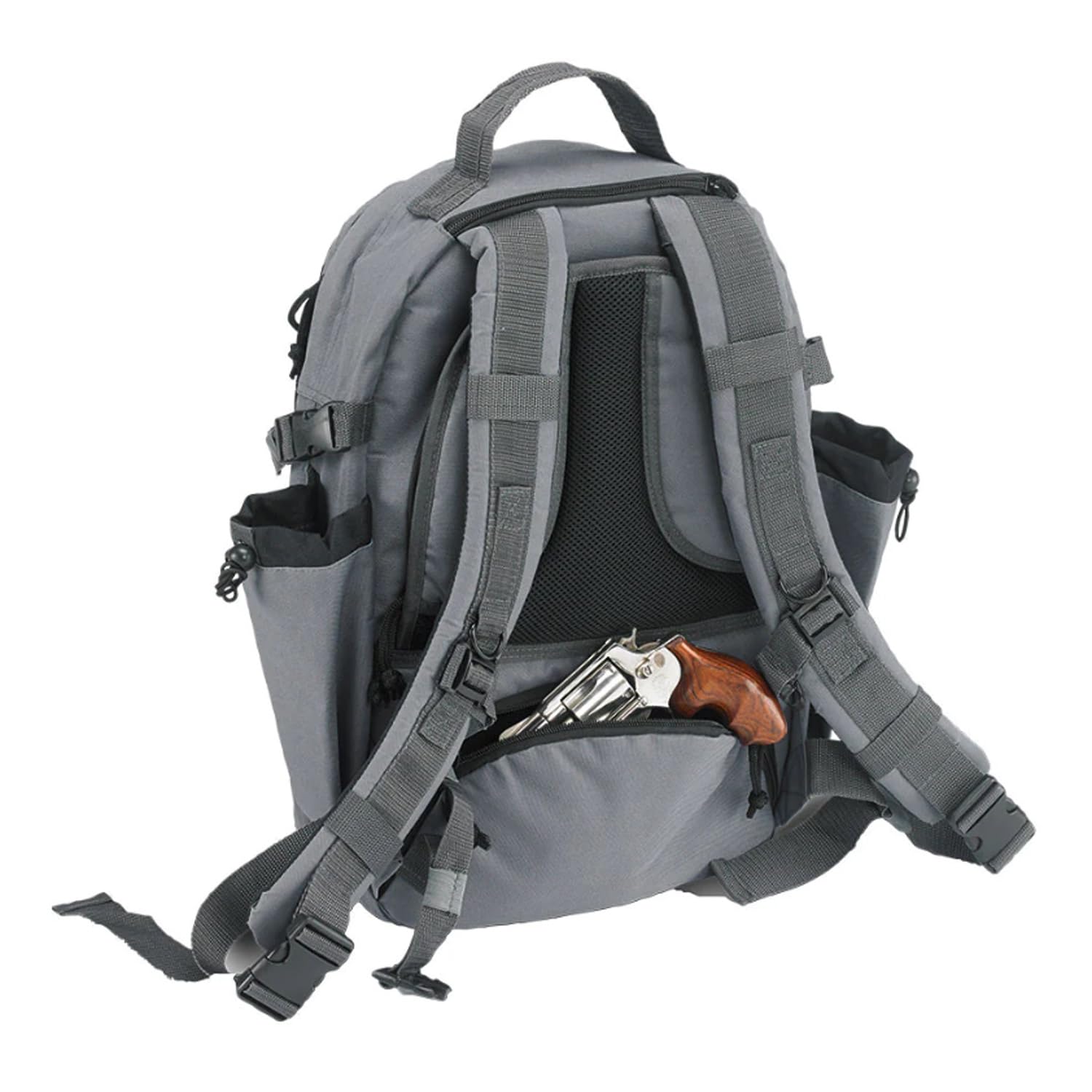 US PeaceKeeper Products P51325 - EDC Backpack - Quick Access CCW Pocket - Laptop Pocket - Adjustable - Grey