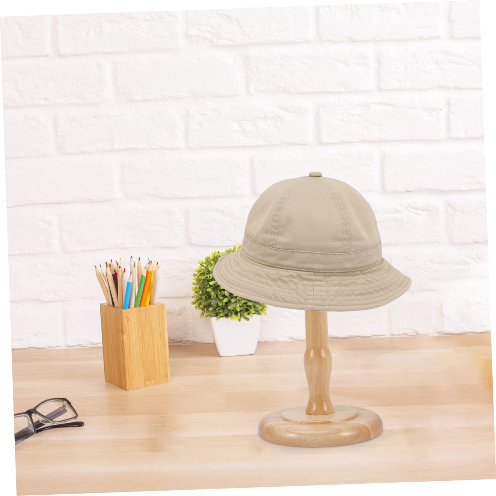 Porte-chapeaux de Dôme en Bois, Style Vintage, Khaki