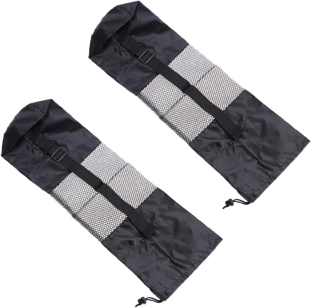 Milisten 2pcs Yoga Mat Storage Bag Half Mesh Exercise Fitness Carrier for Yoga Mat Gym Bags for Women