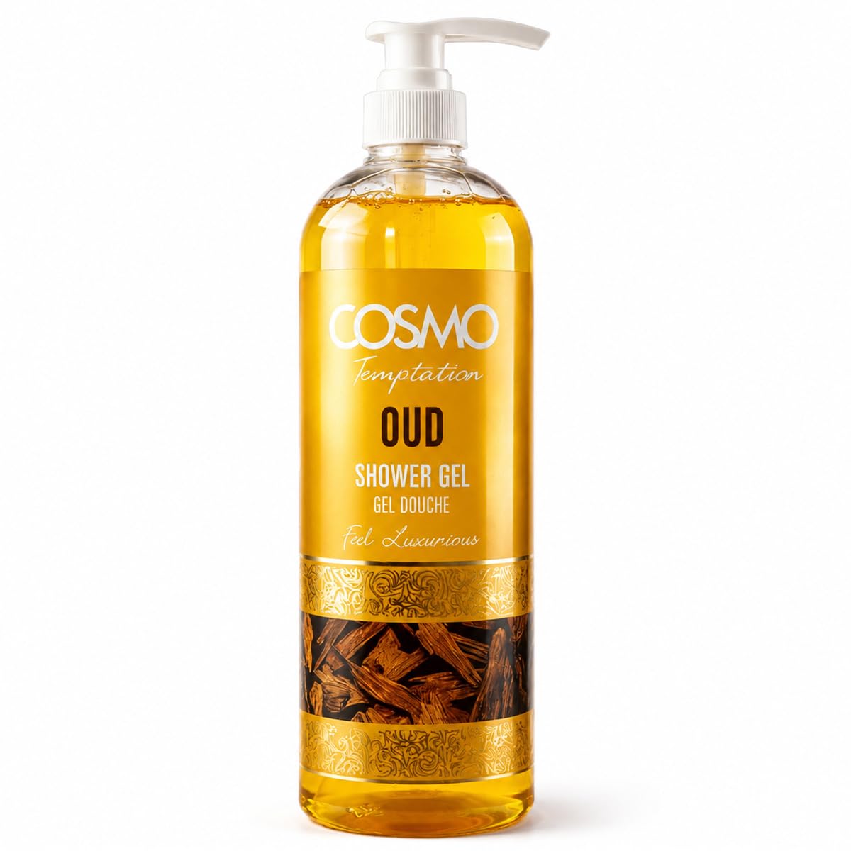 COSMO Temptation Shower Gel | Purifying Herbal Body Wash for All Skin Types (480ml, Oud)-image-34