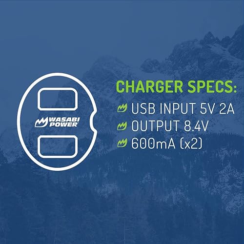 Miniatura 3 de Wasabi Power NP-W126 – Batería y cargador para Fujifilm