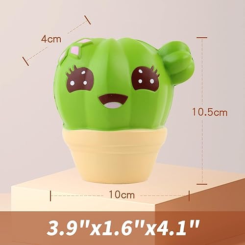 Miniatura 2 de Anboor Juguete para aliviar el estrés de 4.1 pulgadas Squishies Squishies con aroma a cactus gigante de levantamiento lento para colección entrega
