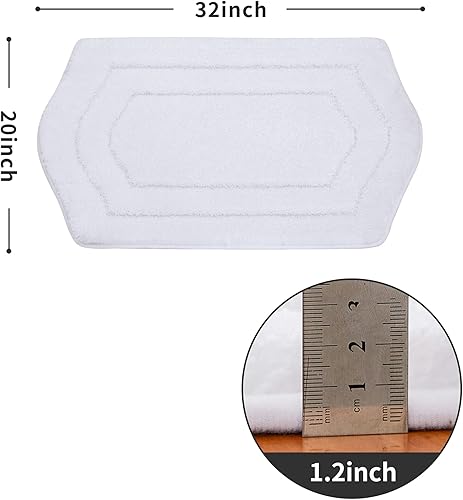Miniatura 2 de COSY HOMEER - Alfombras extra gruesas para el baño, tapetes de baño antideslizantes, tapete de felpa suave, peludo y 100% micro poliéster, tapete
