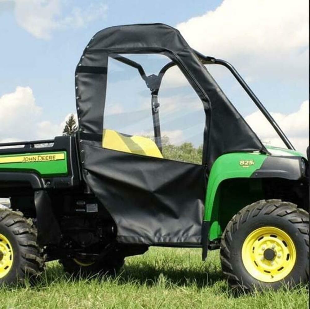 Falcon Ridge UTV Soft Full Door Kit installed on a John Deere Gator XUV