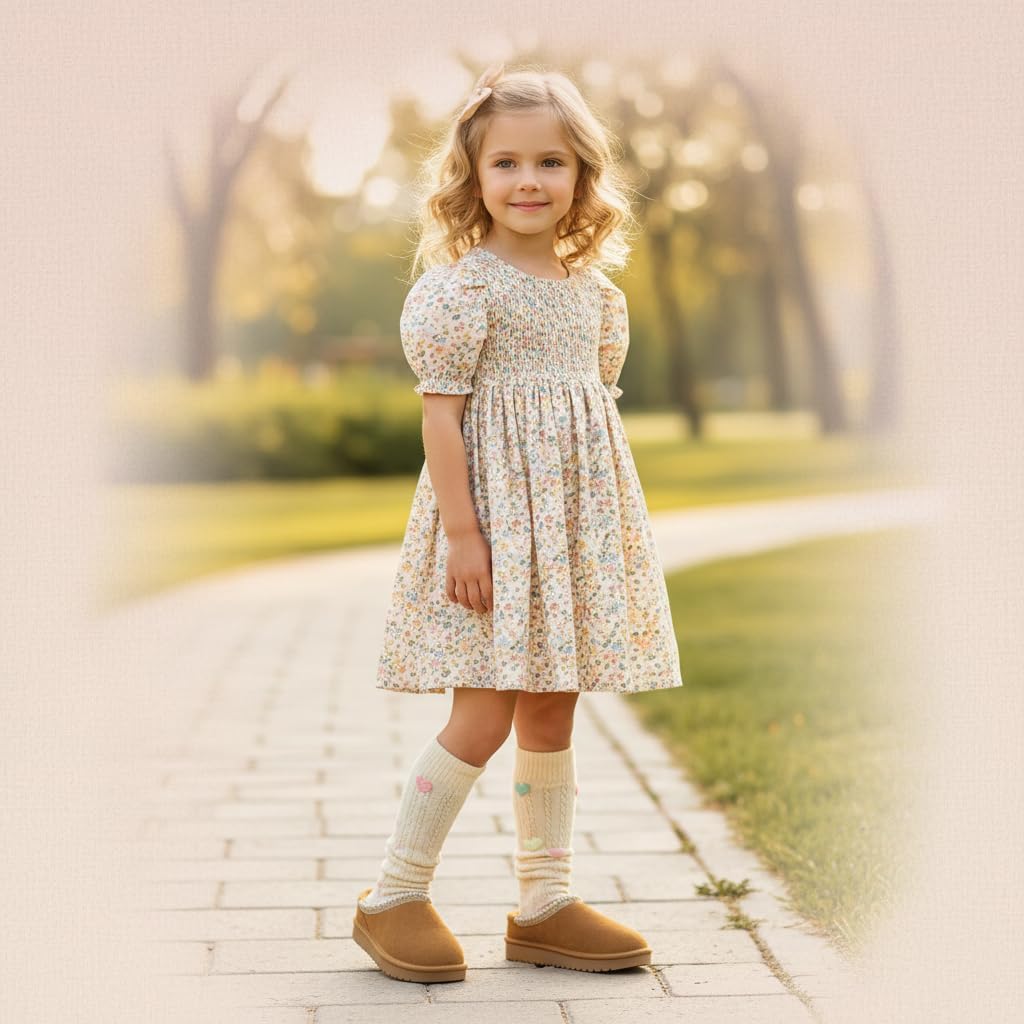 CUSHIONAIRE Keto Genuine Suede Leather Kids Slippers for Boys and Girls – Cozy Slip-On Mule House Shoes with Faux Fur Lining, Cushioned Memory Foam Comfort - Image 5