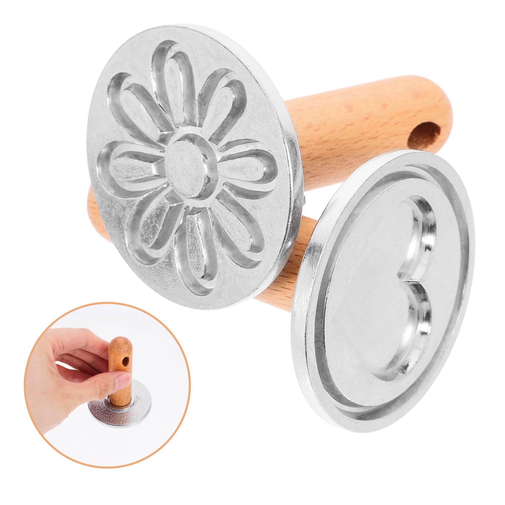 Amosfun 10 Piezas molde de galletas molde galletas molde de corazón molde para galletas de diseño molde para galletas y pasteles biscotes bizcocho de galletas molde dulce de madera