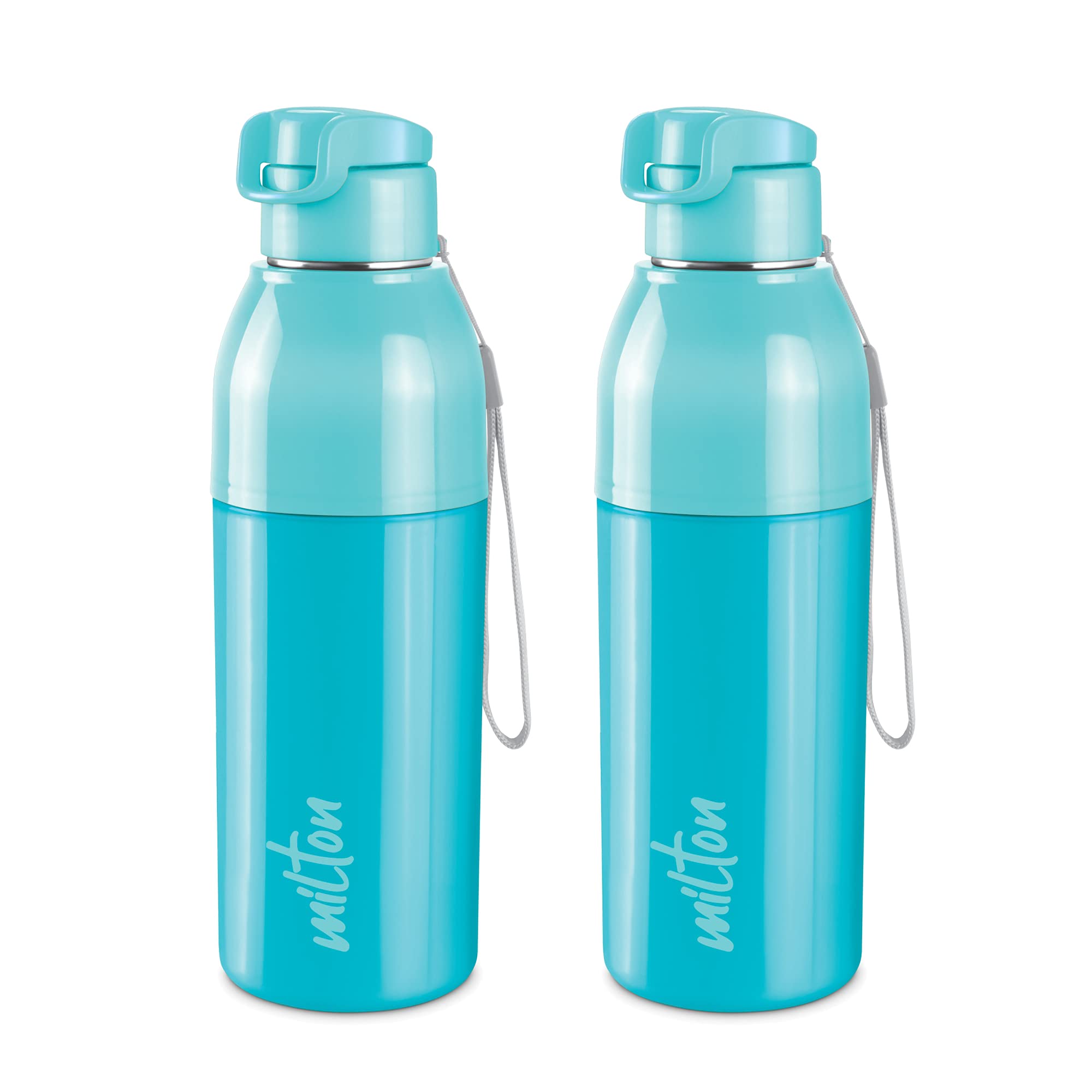 Milton Steel Convey 600 Insulated Inner Stainless Steel Water Bottle, Set of 2, 520 ml Each, Cyan | Leak Proof | BPA Free | Hot or Cold for Hours | Office | Gym | Hiking | Treking | Travel Bottle (B09DLCJ3BQ) Amazon Price History, Amazon Price Tracker