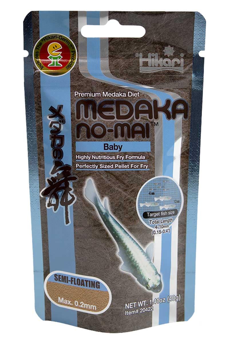 Hikari MEDAKA NO-MAI Baby, Nourriture Semi-Flottante pour Alevins de Medaka, Granulés 0,2 mm, 40 g