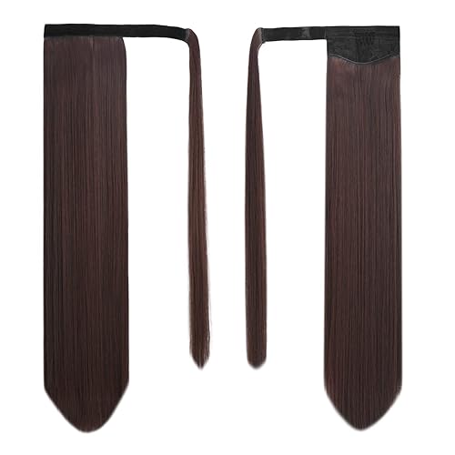 Miniatura 183 de BARSDAR Short Straight Ponytail Extension - 14 Inch Drawstring Black Ponytail Hair Extensions for Women - Synthetic Fake Pony Tails Hairpieces Clip