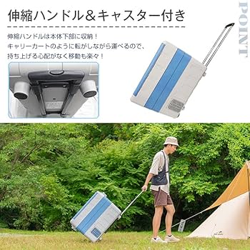 Amazon | サンパーシー 車載冷蔵庫 12V 24V 大容量 50L 2室