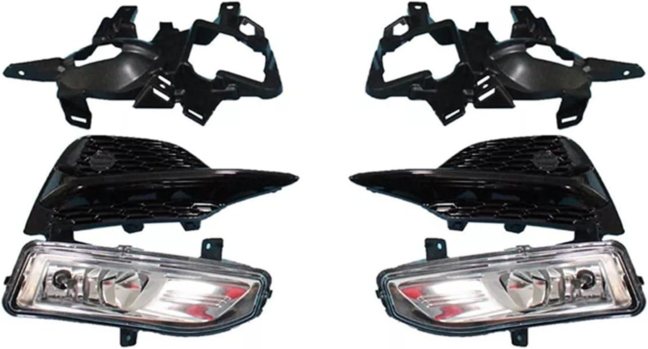 MGWILL Front Bumper Cover Kit Compatible with 2020 2021 2022 Nissan Rogue Sport S, SL, SV 2.0L W/Grille Upper Grill & Fog Lights, W/Tow Hook Hole - Full Body Set