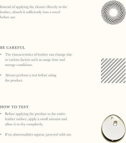 Miniatura 6 de Limpiador y acondicionador de cuero todo en uno para bolsos de lujo Sofás Carteras Cuidado de gama alta para cuero fino Crema Loción Tipo Hecho en