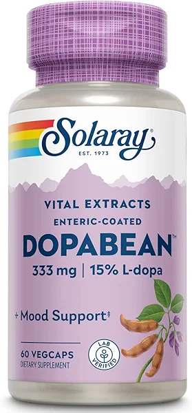 SOLARAY Dopabean, 333 mg | 60 Count