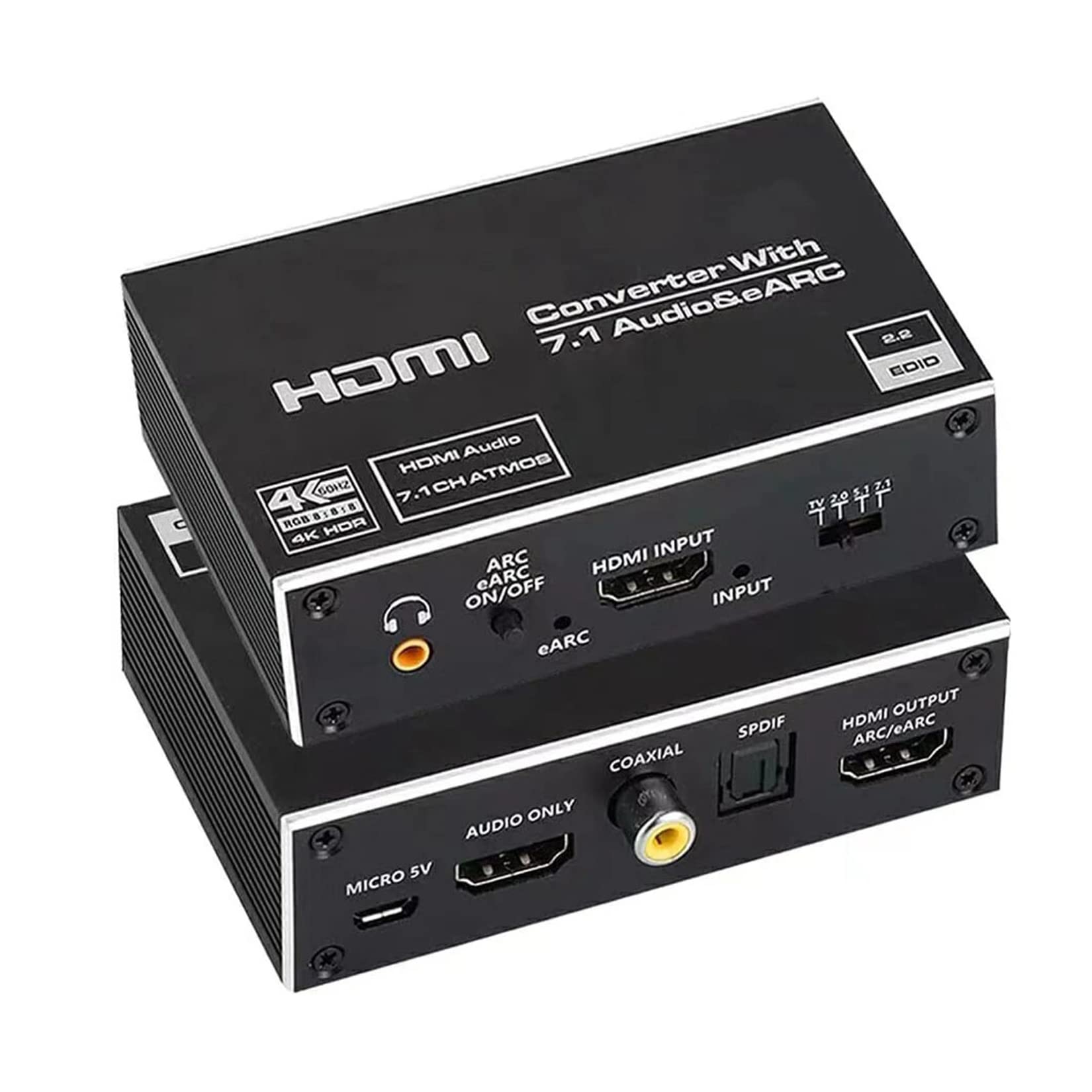 eARC HDMI Audio Extractor Converter 4K@60Hz, BolAAzuL HDMI 2.0 to HDMI Audio Extractor Switch 18Gbps with 7.1CH Atmos/eARC/ARC/Toslink/Coaxial/ 3.5mm Audio Out HDCP 2.2 DTS HDR (B09JFP87ZK) Amazon Price History, Amazon Price Tracker