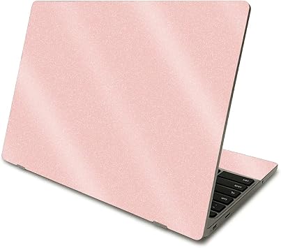MIGHTY SKINS Glossy Glitter Skin Compatible with Samsung Chromebook 4 2021 11.6" - Solid Blush | Protective, Durable High-Gloss Glitter Finish | Easy to Apply and Change Styles | Made in The USA