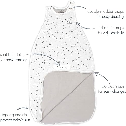Miniatura 6 de Woolino 4 Season Ultimate Saco de Dormir para Bebé - Lana Merino y Algodón Orgánico - Saco de Dormir Ajustable de Tamaño Universal para Bebé - Saco